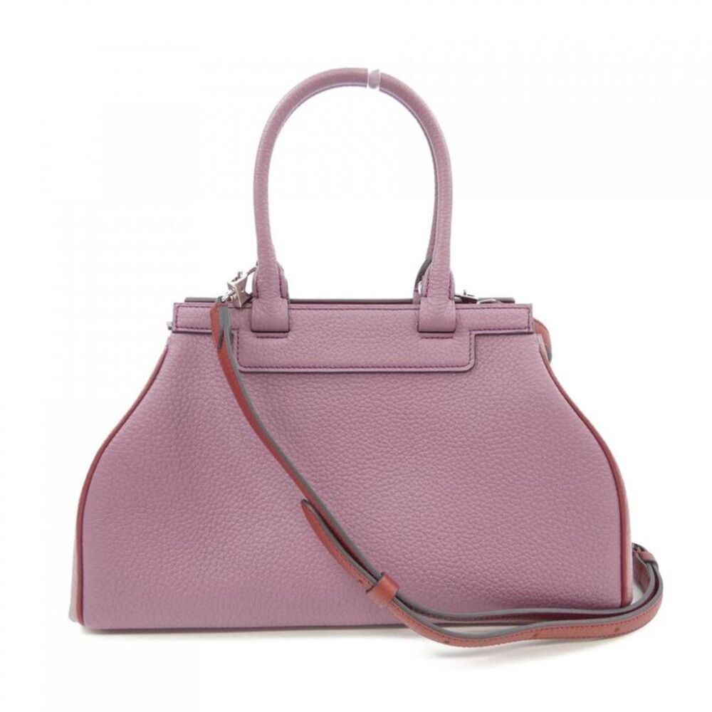 Pre Loved Moynat Paris Vintage TopHandle Bag Leather Women violet | purple - Picture 1 of 6